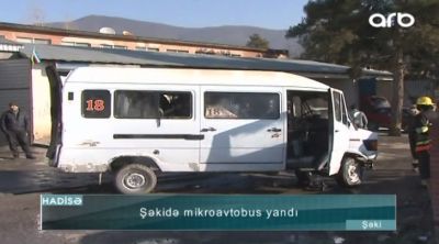 Şəkidə avtobus yanaraq kül oldu - VİDEO - FOTOLAR Şəkidə avtobus yanaraq kül oldu - VİDEO - FOTOLAR
