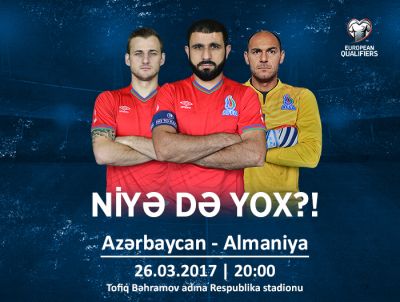 Almaniya ilə oyunun biletləri satışa çıxdı Almaniya ilə oyunun biletləri satışa çıxdı
