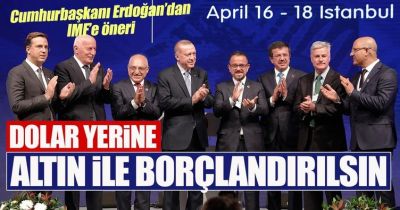 Ərdoğandan şok təklif borclar qızılla ödənsin - Mümkündürmü? Ərdoğandan şok təklif borclar qızılla ödənsin - Mümkündürmü?