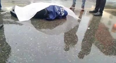 Daha bir süpürgəçini maşın vurub öldürdü - VİDEO Daha bir süpürgəçini maşın vurub öldürdü - VİDEO