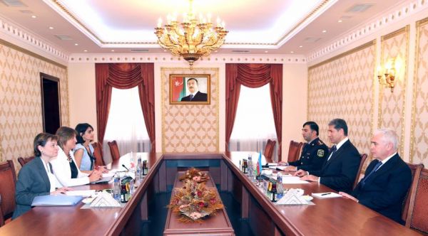Vilayət Eyvazov Elena Aymone Sesseranı qəbul edib Vilayət Eyvazov Elena Aymone Sesseranı qəbul edib