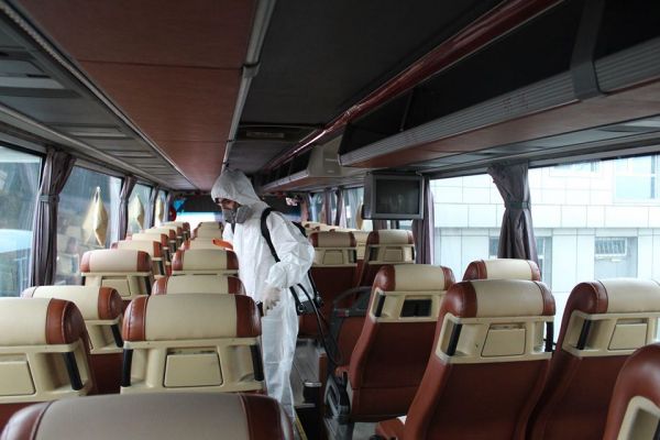 Avtovağzalda hər gün 300-dən çox avtobus dezinfeksiya olunur - FOTOLAR Avtovağzalda hər gün 300-dən çox avtobus dezinfeksiya olunur - FOTOLAR