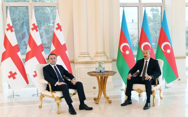 Президент Ильхам Алиев встретился с премьер-министром Грузии