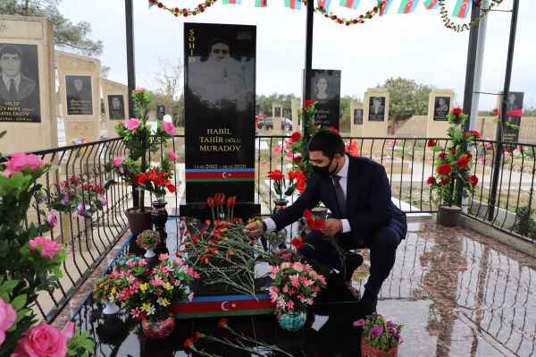 Neftçalada Vətən müharibəsi şəhidinin il dönümü qeyd olunub Neftçalada Vətən müharibəsi şəhidinin il dönümü qeyd olunub