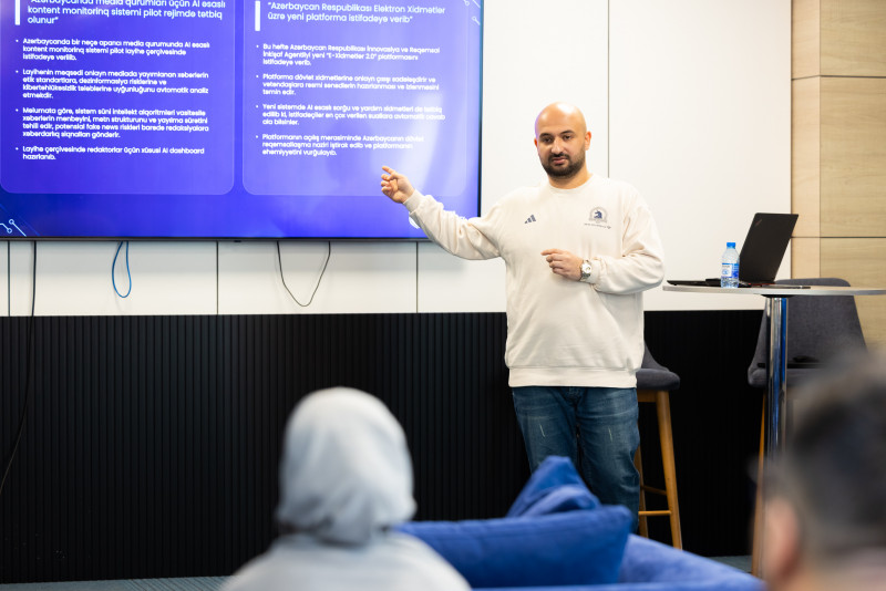 Media nümayəndələri üçün kibermaarifləndirmə təlimi keçirilib