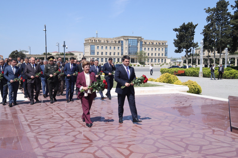 Neftçalada Ulu Öndər Heydər Əliyevin 103 illiyi qeyd olunub