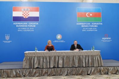 Aзербайджано-хорватский бизнес-форум в Баку