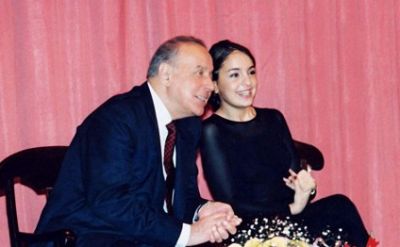 Leya Əliyevanın babası ilə maraqlı görüntüləri yayıldı - FOTOLAR