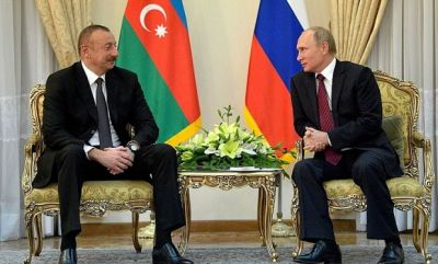 İlham Əliyev və Vladimir Putin görüşdü