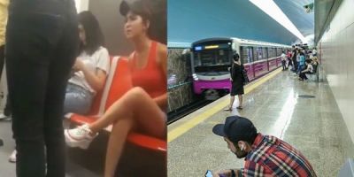 Bakı metrosunda qalmaqala səbəb olan şortikli qız axtarılır: - işə polis qarışdı