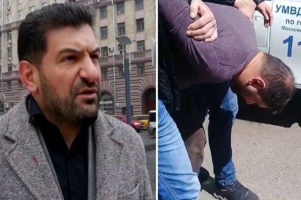 Fuad Abbasovun saxlanmasına etiraz - Rusiyanın Bakıdakı səfirliyi qarşısında aksiya