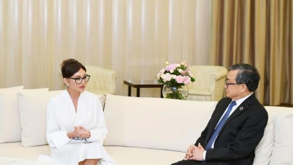 Mehriban Əliyeva BMT Baş katibinin müavini ilə görüşdü - FOTOLAR