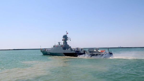 Rusiya və İran hərbi gəmiləri Bakı limanını tərk etdi - FOTOLAR