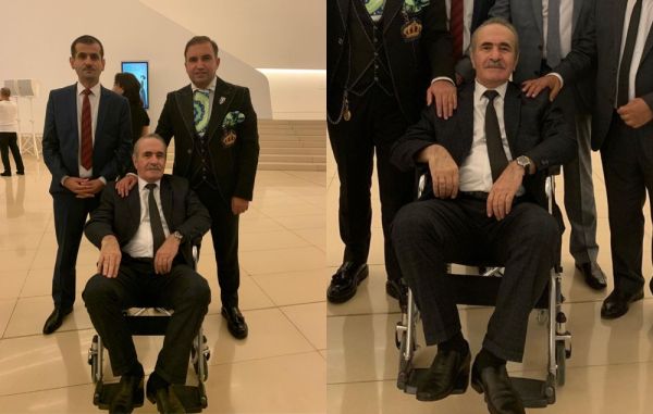 Xalq artisti tədbirə əlil arabasında gətirildi