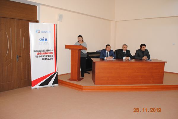"Gənclər arasında dini radikalizm və onun təzahür formaları" layihəsi başa çatıb "Gənclər arasında dini radikalizm və onun təzahür formaları" layihəsi başa çatıb