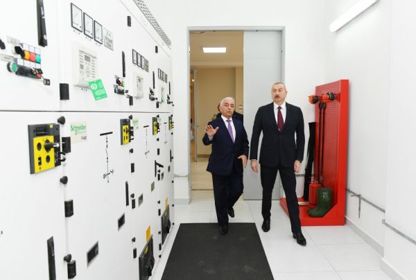 Президент принял участие в открытии подстанции "Дюбенди" ОАО "Азерэнержи"