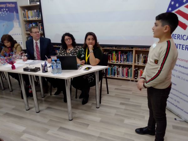 U.S. Embassy Holds National Spelling Bee Contest for Azerbaijani Students