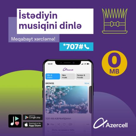 Mobile music with Zvuk has become unlimited for all Azercell subscribers!