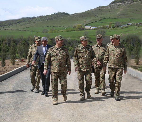 The military unit in the frontline zone the construction of which is being finalized was inspected