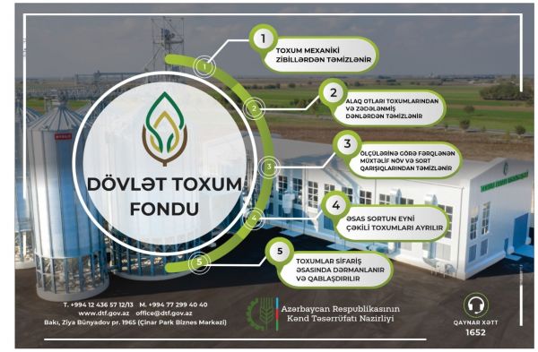 Dövlət Toxum Fondunun - MƏLUMATI Dövlət Toxum Fondunun - MƏLUMATI