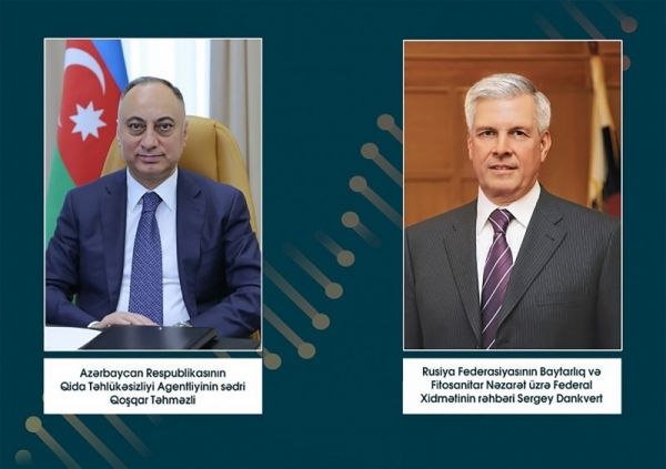 Qoşqar Təhməzli ilə "Rosselxoznadzor"un rəhbəri arasında görüş keçirilib Qoşqar Təhməzli ilə "Rosselxoznadzor"un rəhbəri arasında görüş keçirilib