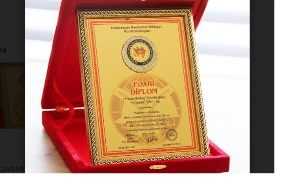 “Al Market”-ə Fəxri Diplom verildi