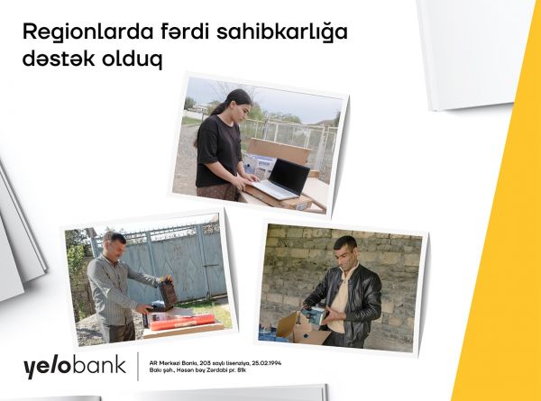 Yelo Bank оказалa поддержку еще троим гражданам, желающим начать свой бизнес