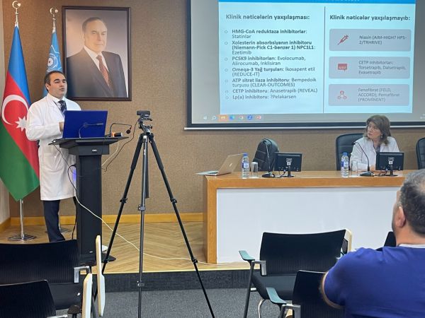 Dr.Nabil Seyidov “2023-cü ildə LİPİD pozuntularının müalicəsi” mövzusunda təqdimatla çıxış edib - FOTOLAR
