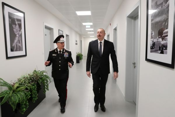 Prezident İlham Əliyev DTX-nin yeni inzibati binalarının açılışında - FOTOLAR