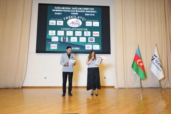 "Sağlam ruh, sağlam cəmiyyət naminə" psixoloji maarifləndirici forum - FOTOLAR "Sağlam ruh, sağlam cəmiyyət naminə" psixoloji maarifləndirici forum - FOTOLAR