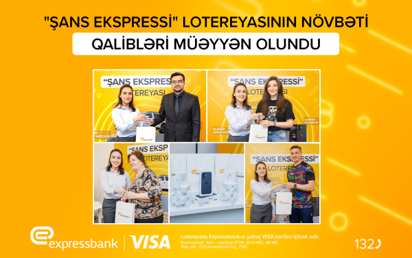 “Expressbank” 18 müştərisinə qiymətli hədiyyələr verdi