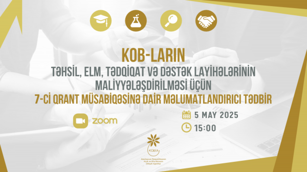 7-ci qrant müsabiqəsinə dair məlumatlandırıcı tədbir keçiriləcək