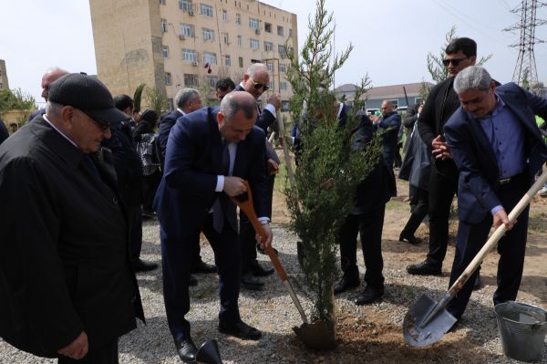 Ulu Öndər Heydər Əliyevin əziz xatirəsinə ağacəkmə aksiyası təşkil olunub
