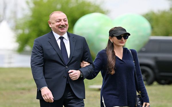 Prezidentlə xanımı Ağdam Muğam Mərkəzinin açılışında