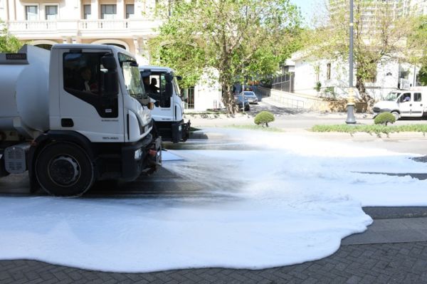 Paytaxtda növbəti genişmiqyaslı təmizlik işləri aparılıb - FOTOLAR