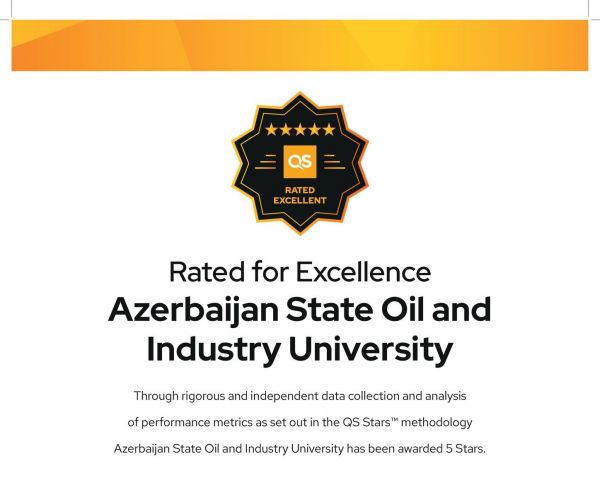 ADNSU “QS Stars” auditində maksimum göstərici olan 5 ulduzla qiymətləndirilib
