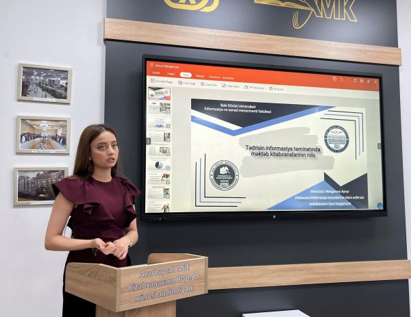 BDU-da elmi seminar: “Tədrisin informasiya təminatında məktəb kitabxanalarının rolu”