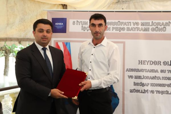 Neftçalada su təsərrüfatı və meliorasiya işçilərinin peşə bayramı qeyd olunub - FOTOLAR