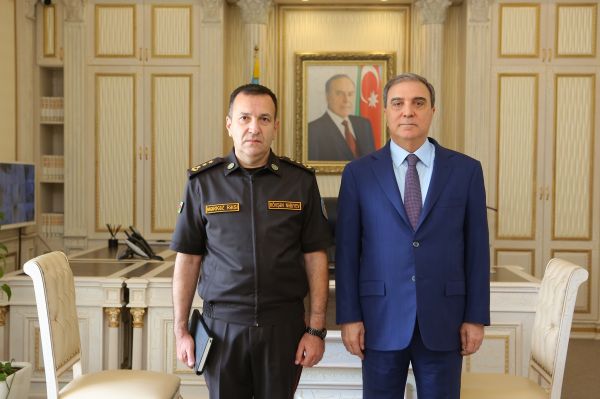 Niyazi Bayramov FHN-in Gəncə Regional Mərkəzinə yeni təyin olunan rəisi ilə görüşüb