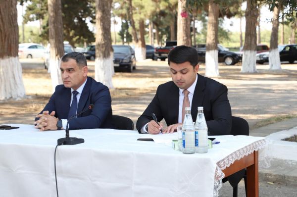 Neftçalanın icra başçısı səyyar görüş keçirib - FOTOLAR