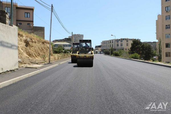 Daha bir küçə təmir edilir