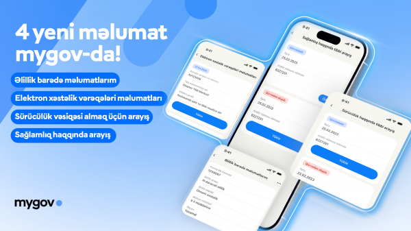 “mygov” platformasına yeni tibbi məlumatlar inteqrasiya olundu