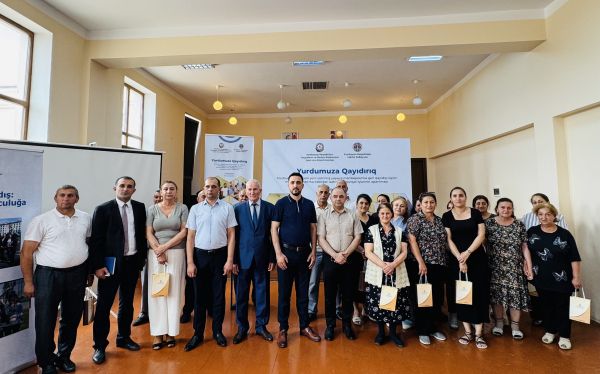 Mingəçevirdə keçmiş məcburi köçkünlər üçün hüquqi maarifləndirmə tədbiri keçirilib