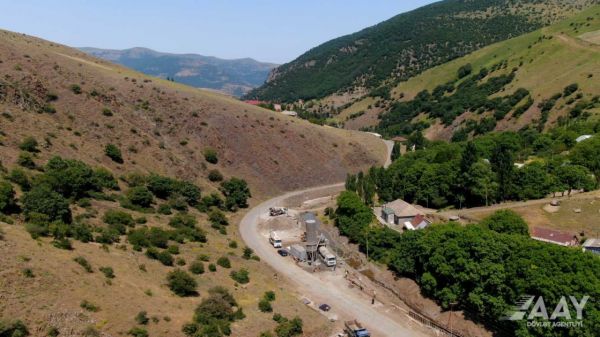 Bu yolun təmirinə başlanılıb
