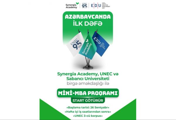 Azərbaycanda ilk – UNEC-də Beynəlxalq Mini-MBA Proqramına başlanılır