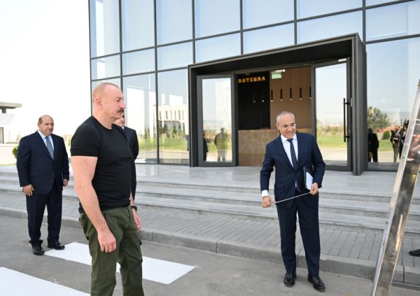 Prezident Ağdamda açılışda iştirak etdi