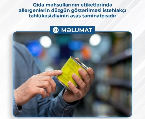 Etiketləmə zamanı bu məlumatlar dəqiq təqdim olunmalıdır