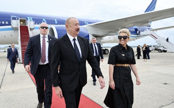 President of Azerbaijan Ilham Aliyev arrived in US for working visit
