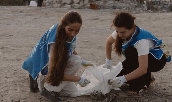 Leyla Aliyeva and Arzu Aliyeva participated in a cleaning campaign in Bilgah