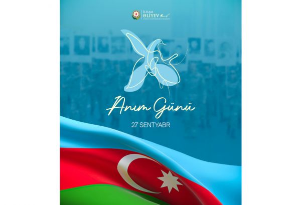 President Ilham Aliyev made post on 27 September - Remembrance Day